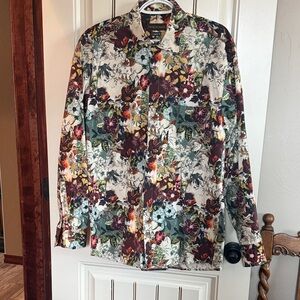 Patrick James Luxury Iconic  Fashion Multicolor Floral Shirt.Like New Condition.